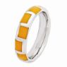 Picture of Silver Stackable Ring 4.50 mm Orange  Enameled