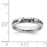 Picture of Live Laugh Love Sterling Silver Stackable Ring