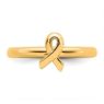 Picture of Silver Stackable 18K Gold-plated Awareness Ribbon Ring