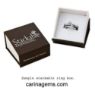 Picture of Silver Stackable 18K Gold-plated Awareness Ribbon Ring