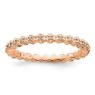 Picture of 18K Rose Gold Plated Silver Ring with Diamonds