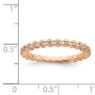 Picture of 18K Rose Gold Plated Silver Ring with Diamonds