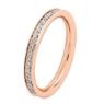 Picture of 18K Rose Gold-Plated Silver Ring with Diamonds