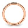 Picture of 18K Rose Gold-Plated Silver Ring with Diamonds