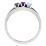 Picture of Silver 1 to 6 Oval Stones Mother's Ring