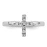 Picture of Silver Stackable Cross Diamond Ring