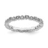 Picture of Silver Stackable Diamond Ring