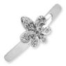 Picture of Silver Stackable Fleur De Lis Diamond Ring
