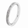 Picture of Silver Stackable Ring Rhodium-plated with Diamonds