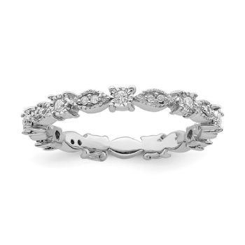 Picture of Sterling Silver Diamond Ring