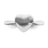 Picture of Sterling Silver Heart Diamond Ring