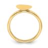 Picture of Sterling Silver Heart Gold Plated Diamond Ring