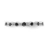 Picture of Sterling Silver Stackable Black & White Diamond Ring