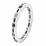 Picture of Sterling Silver Stackable Black & White Diamond Ring