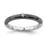 Picture of Sterling Silver Stackable Reversible Black & White Diamond Ring