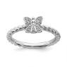 Picture of Diamond Angel Ring Sterling Silver