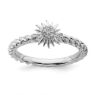 Picture of Diamond Star Ring Sterling Silver