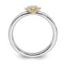 Picture of Diamond Gold-Plated Chamseh Ring Sterling Silver