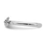 Picture of Diamond Cat Sterling Silver Stackable Ring