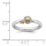 Picture of Diamond Gold-Plated Venus Symbol Ring Sterling Silver