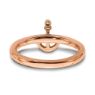 Picture of Diamond Anchor Ring Sterling Silver Rose Gold Plated