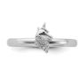 Picture of Diamond Unicorn Ring Sterling Silver