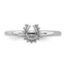 Picture of Diamond Horseshoe Ring Sterling Silver