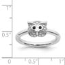 Picture of Silver Onyx  Owl Ring