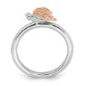 Picture of Diamonds Butterfly Ring Sterling Silver Rose Gold-Plated