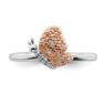 Picture of Diamonds Butterfly Ring Sterling Silver Rose Gold-Plated