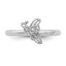 Picture of Diamonds Butterfly Ring Sterling Silver