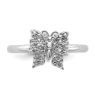 Picture of Diamonds Butterfly Ring Sterling Silver