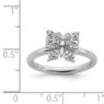 Picture of Diamonds Butterfly Ring Sterling Silver