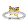 Picture of Diamonds Butterfly Ring Sterling Silver Gold Plated