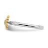 Picture of Diamonds Flower Ring Sterling Silver Gold Plated