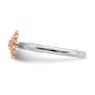 Picture of Diamonds Flower Ring Sterling Silver Rose Gold-Plated