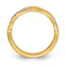 Picture of 14K Yellow Gold Diamond Stackable Ring