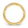 Picture of 14K Yellow Gold Diamond Stackable Ring