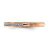 Picture of 14K Rose Solid Gold Diamond Stackable Ring