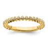Picture of 14K Yellow Solid Gold Diamond Stackable Ring