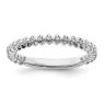 Picture of 14K White Solid Gold Diamond Stackable Ring