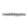 Picture of 14K White Solid Gold Diamond Stackable Ring