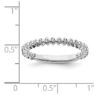 Picture of 14K White Solid Gold Diamond Stackable Ring