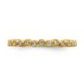 Picture of 14K Yellow Solid Gold Diamond Stackable Ring