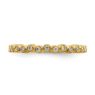 Picture of 14K Yellow Solid Gold Diamond Stackable Ring