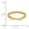 Picture of 14K Yellow Solid Gold Diamond Stackable Ring