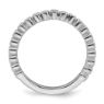 Picture of 14K White Solid Gold Diamond Stackable Ring