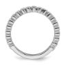 Picture of 14K White Solid Gold Diamond Stackable Ring