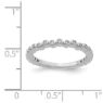 Picture of 14K White Solid Gold Diamond Stackable Ring