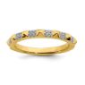 Picture of 14K Yellow Solid Gold Diamond Stackable Ring